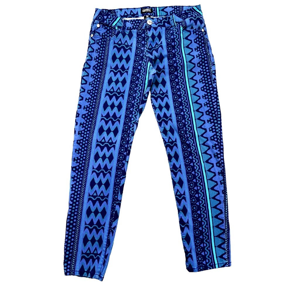 Womens Celebrity Pink Jeans Moroccan Blue Pants Sz 11S